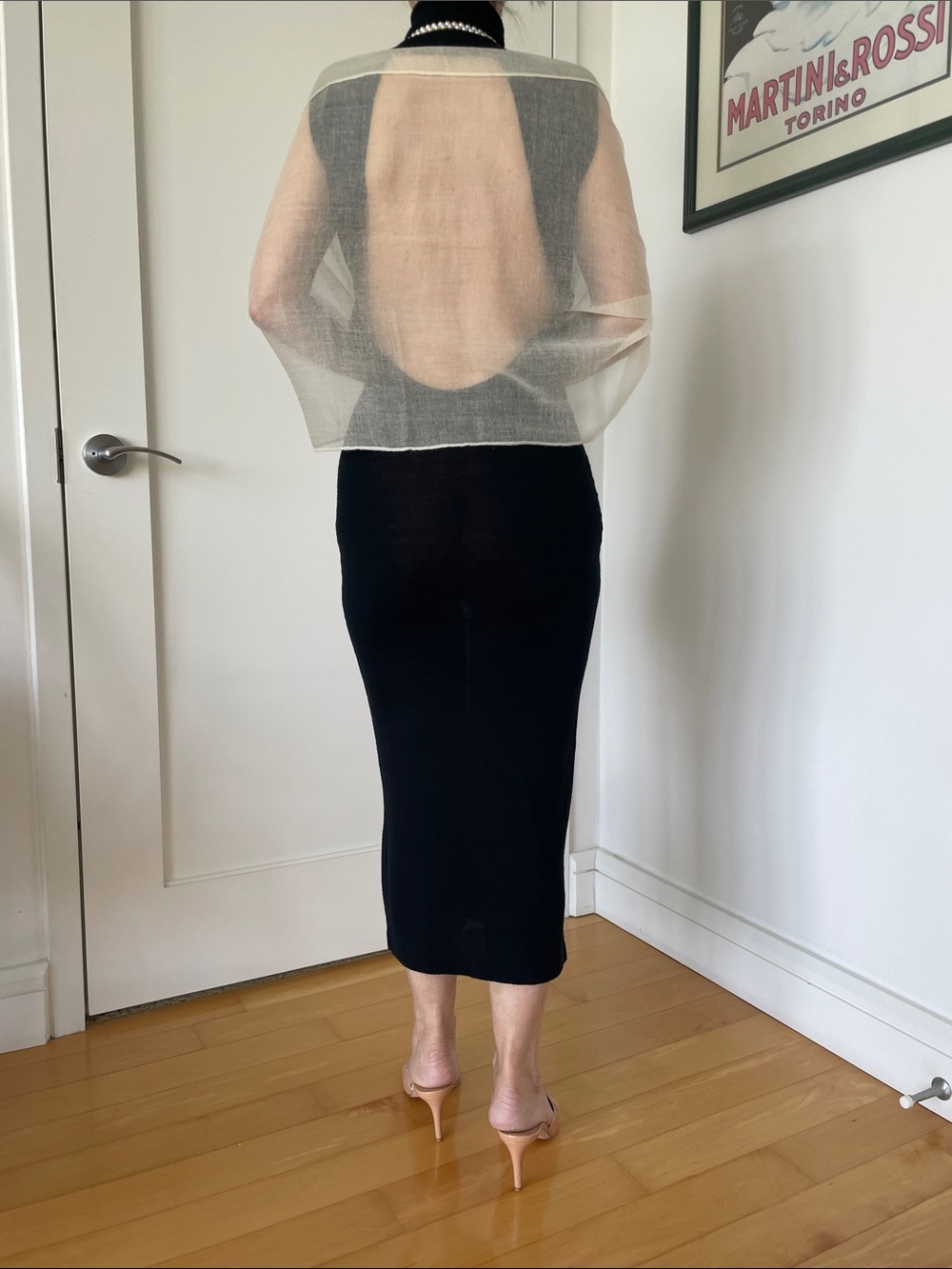 Dolce & Gabbana Authentic Vintage Black Sleeveless Maxi Turtleneck Dress